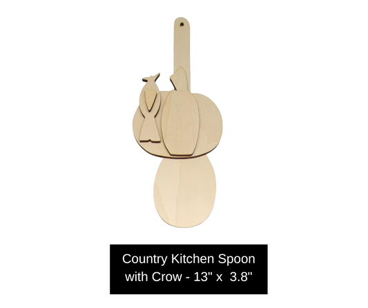 Spoon with Crow
