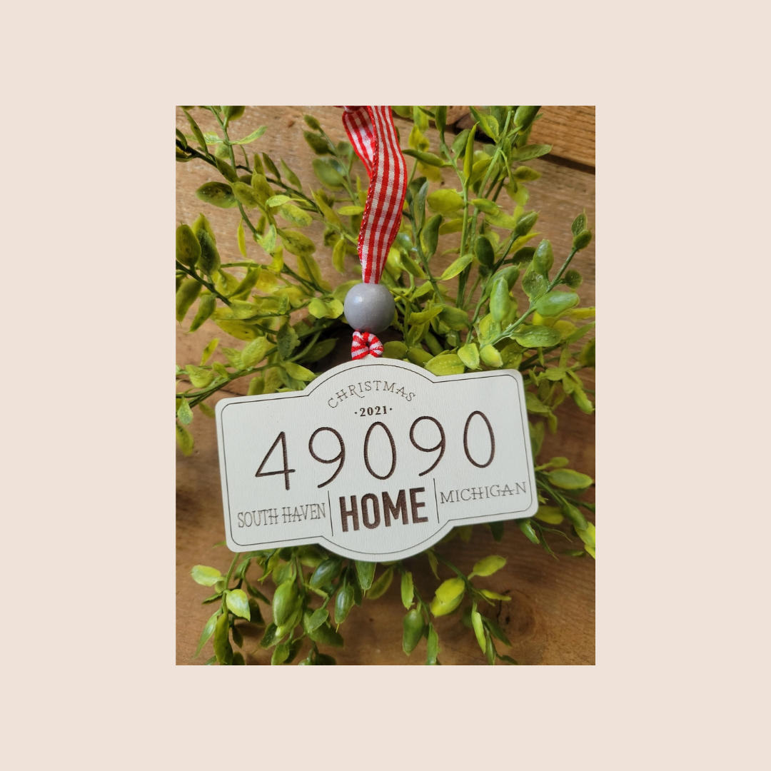 Personalized Zip Code Ornament