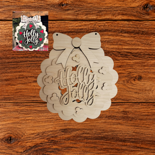 Holly Jolly – 4-Layer DIY Wood Kit