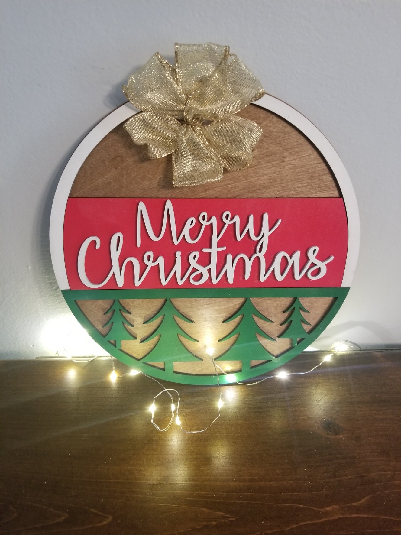 Merry Christmas Tree Door Hanger