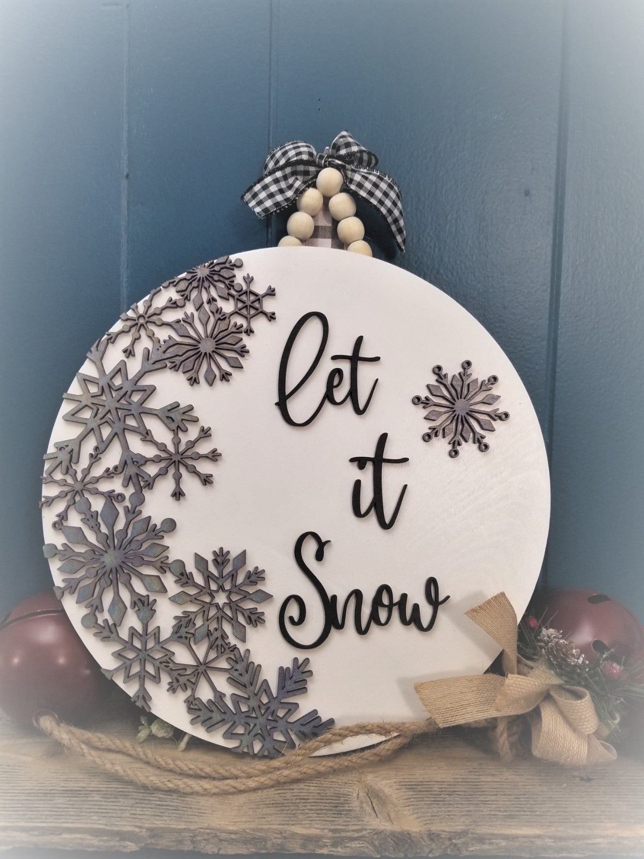 Let it Snow DIY Round Kit