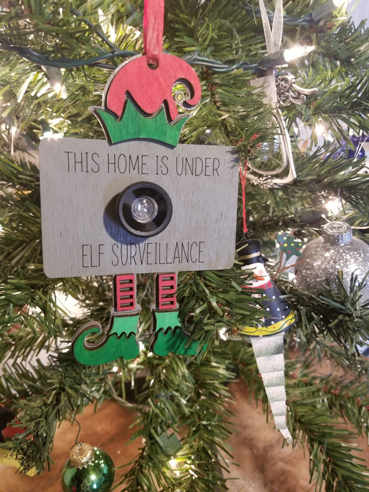 Elf Surveillance DIY Ornament