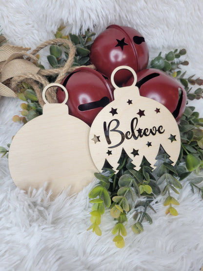 Believe Ornament (set of 3)