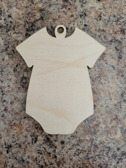 Tag  Ornament  Onesie  New Baby  Laser DIY  Gift  Decoration  Christmas Ornament  Baby  Announcement