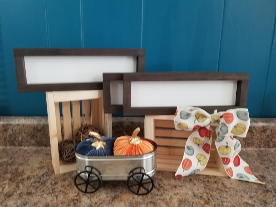 Mini Wood Crates (set of 2)