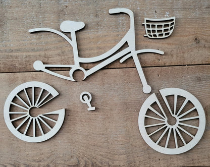 Bicycle with Basket (set of 3)
