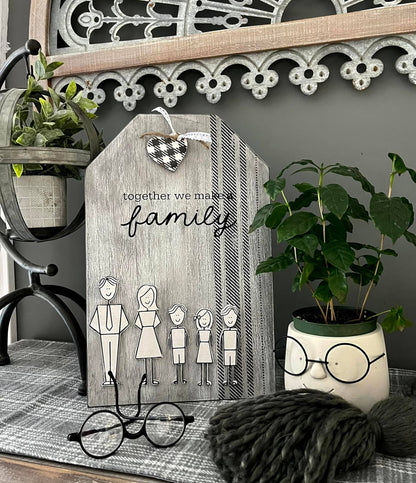 Family Stick Figure Cut Outs