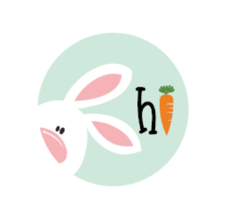 Bunny, Bunnies, Door Hanger, Hi, Decor, Easter, Cute, Hi!