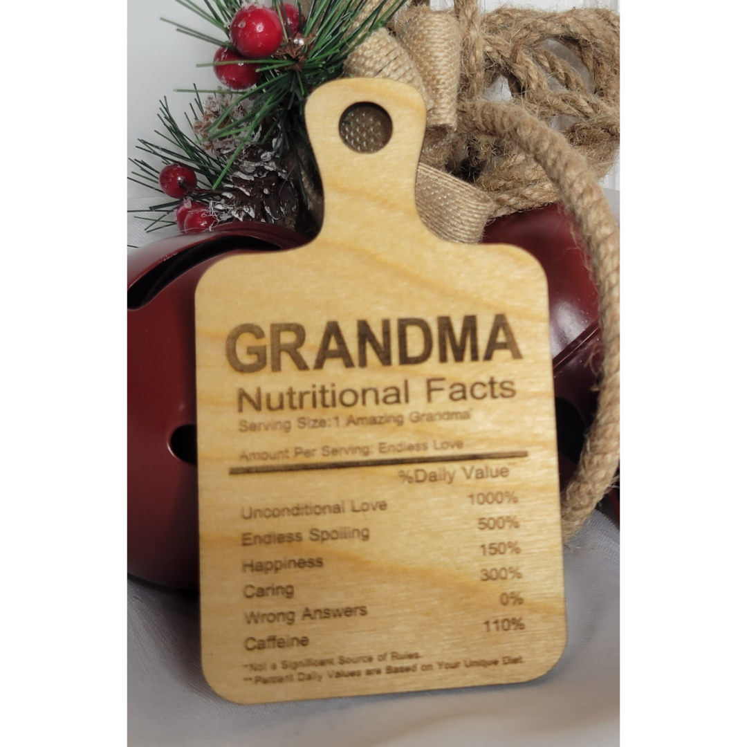 Ingredient Cutting Board Ornament