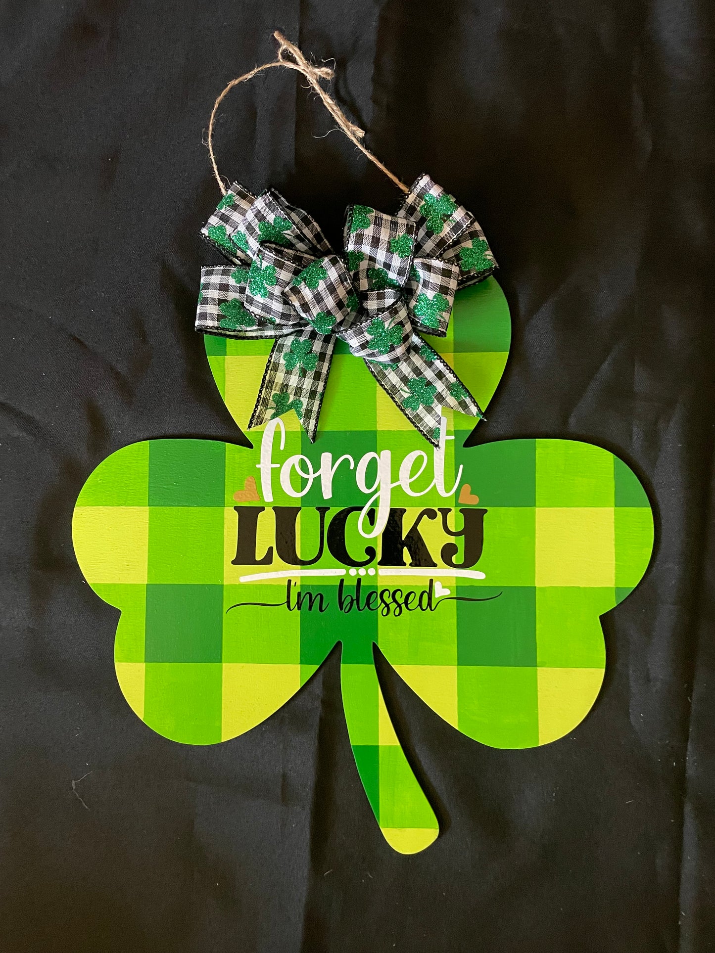 Large Shamrock Door Hanger