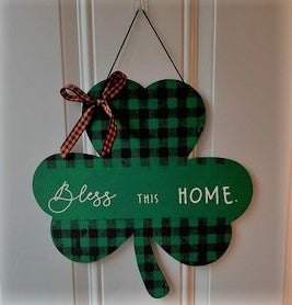 Large Shamrock Door Hanger