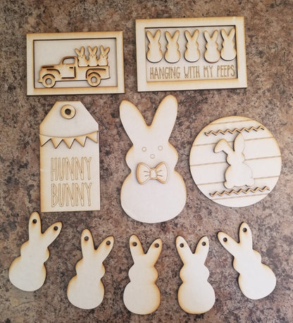 Wood Tag  Wood Blanks  Vintage Truck  Sign Bundles  Shape Blanks  Peeps  Laser DIY  Hunny Bunny  Hanging with my Peeps  Framed Blanks  Easter Bunny  Easter  Door Tags  Door Tag  Crafty Gifts  Chalk Couture  bowtie  Blank Shapes  Banner
