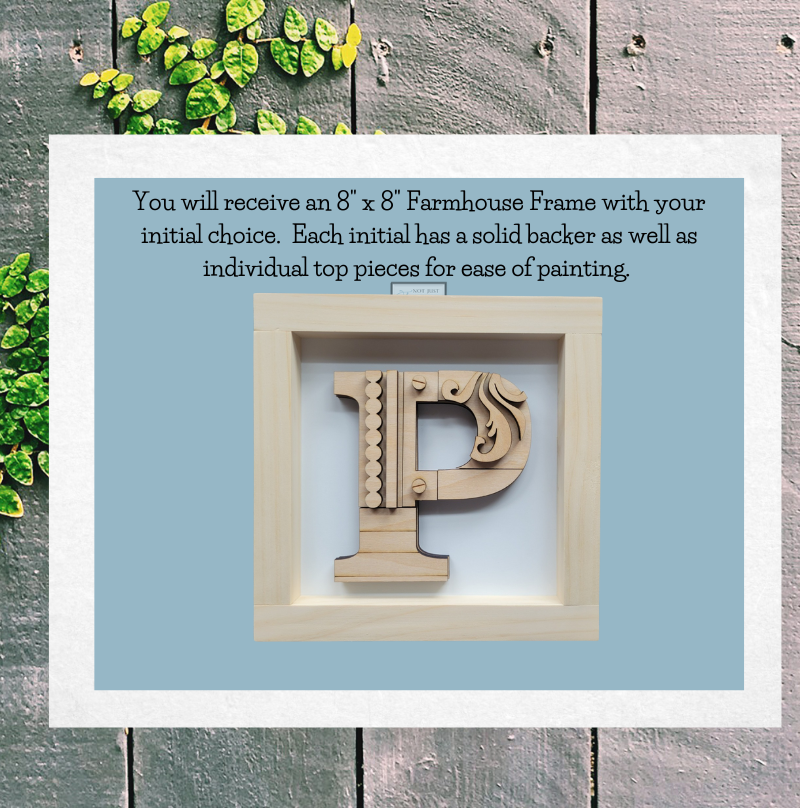 Initial Farmhouse Sign Kit