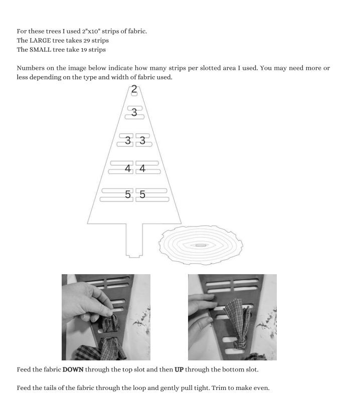 Rag Tie Tree Set