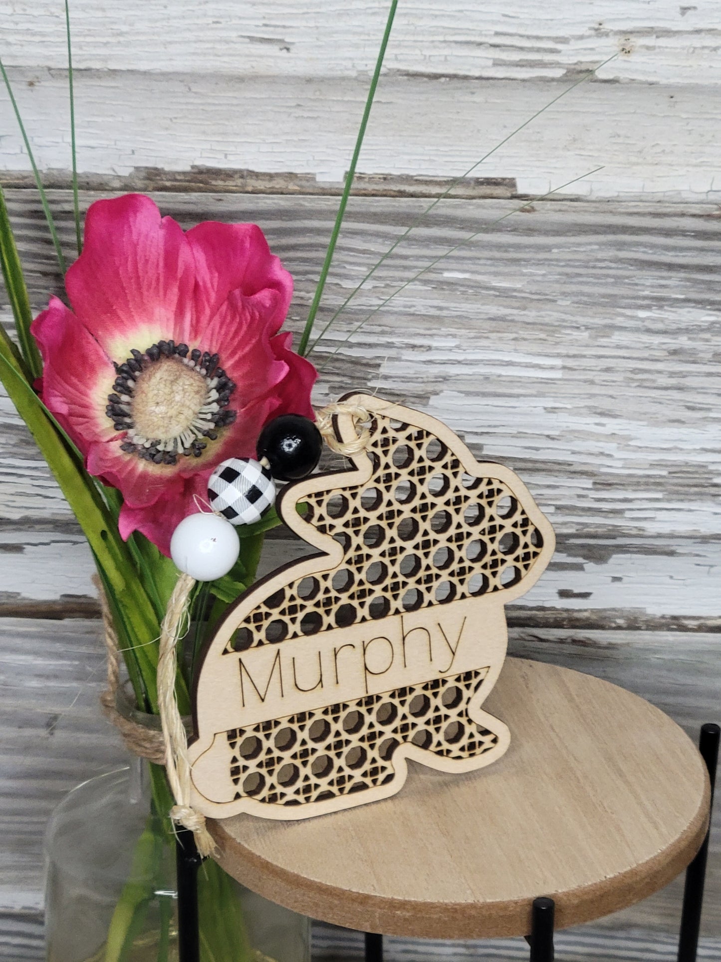 Rattan Personalized Easter Tag