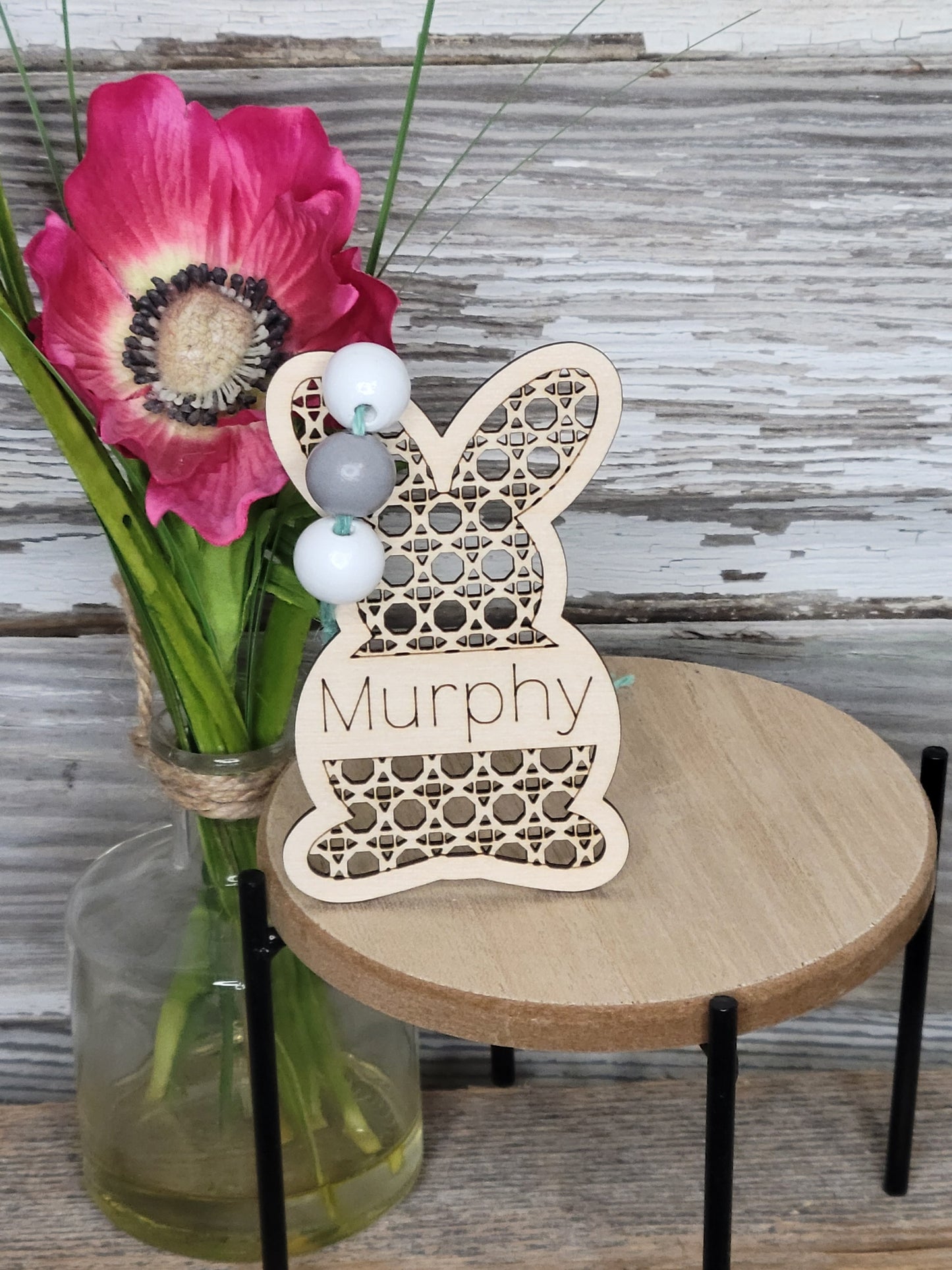 Rattan Personalized Easter Tag