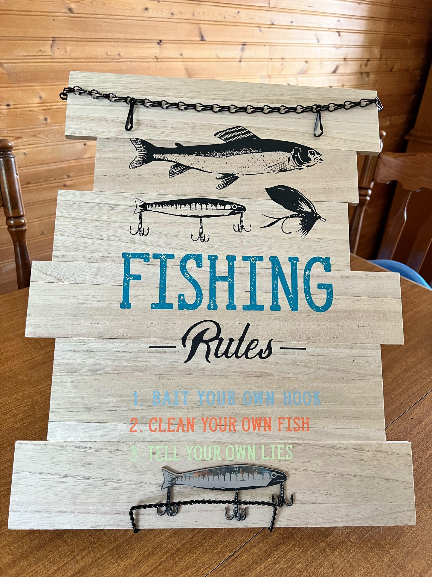 Fishing Rules, Chalk Couture, Silk Transfer, Fish, Fishing, Father's Day