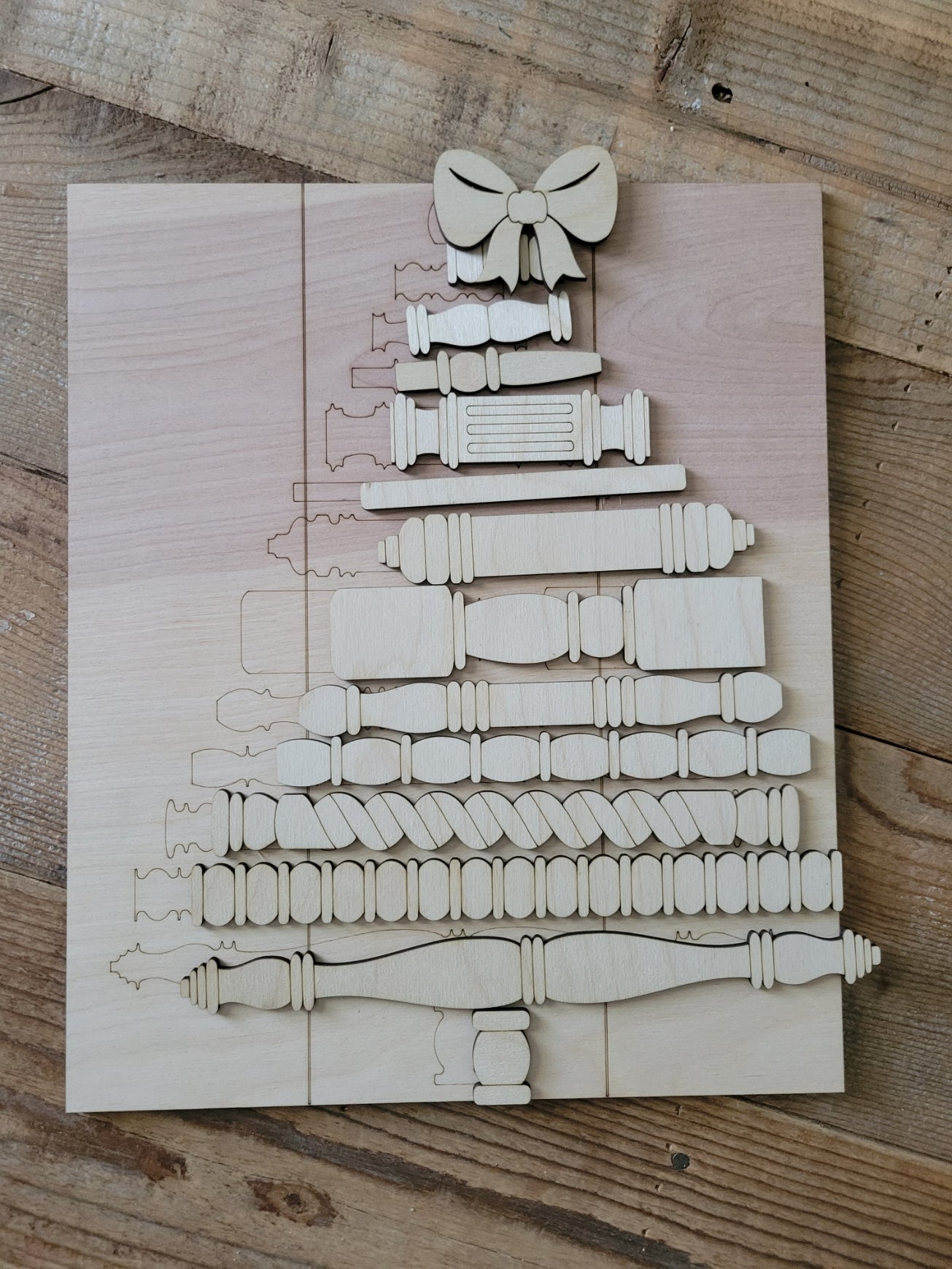 Spindle Christmas Tree Kit