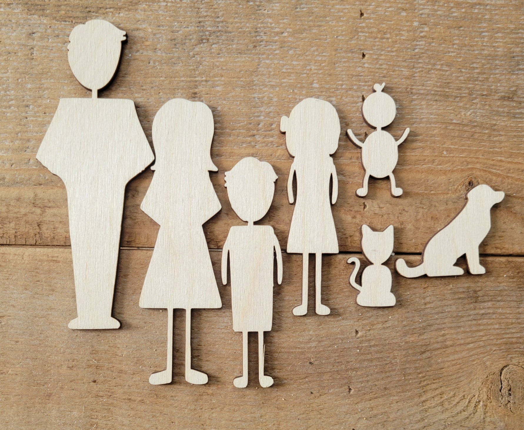 Together we make a family, stick figures, chalk couturem silk transfers Wood cut outs  Wood Blanks  Transfers  Stick Figure Family  Stick Figure  Cut outs  Chalk Couture