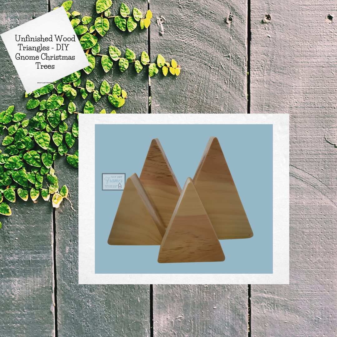 Wooden standing triangles