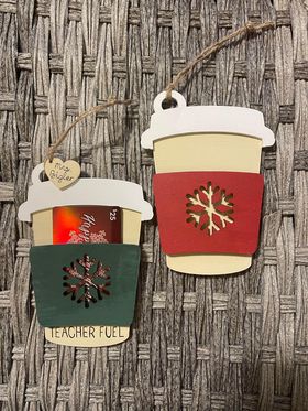 Coffee Cup, Gift Card Holder DIY Kit